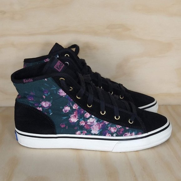 Keds Floral High Top Women´s Size 7.5
